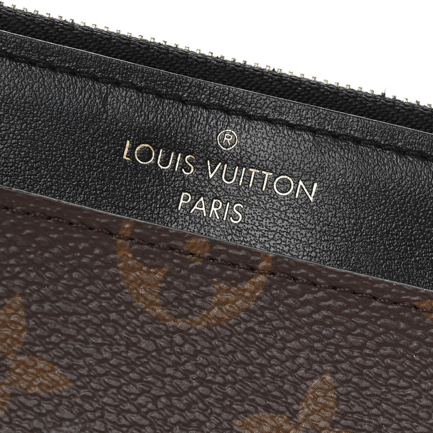 Monogram Slim Purse Black