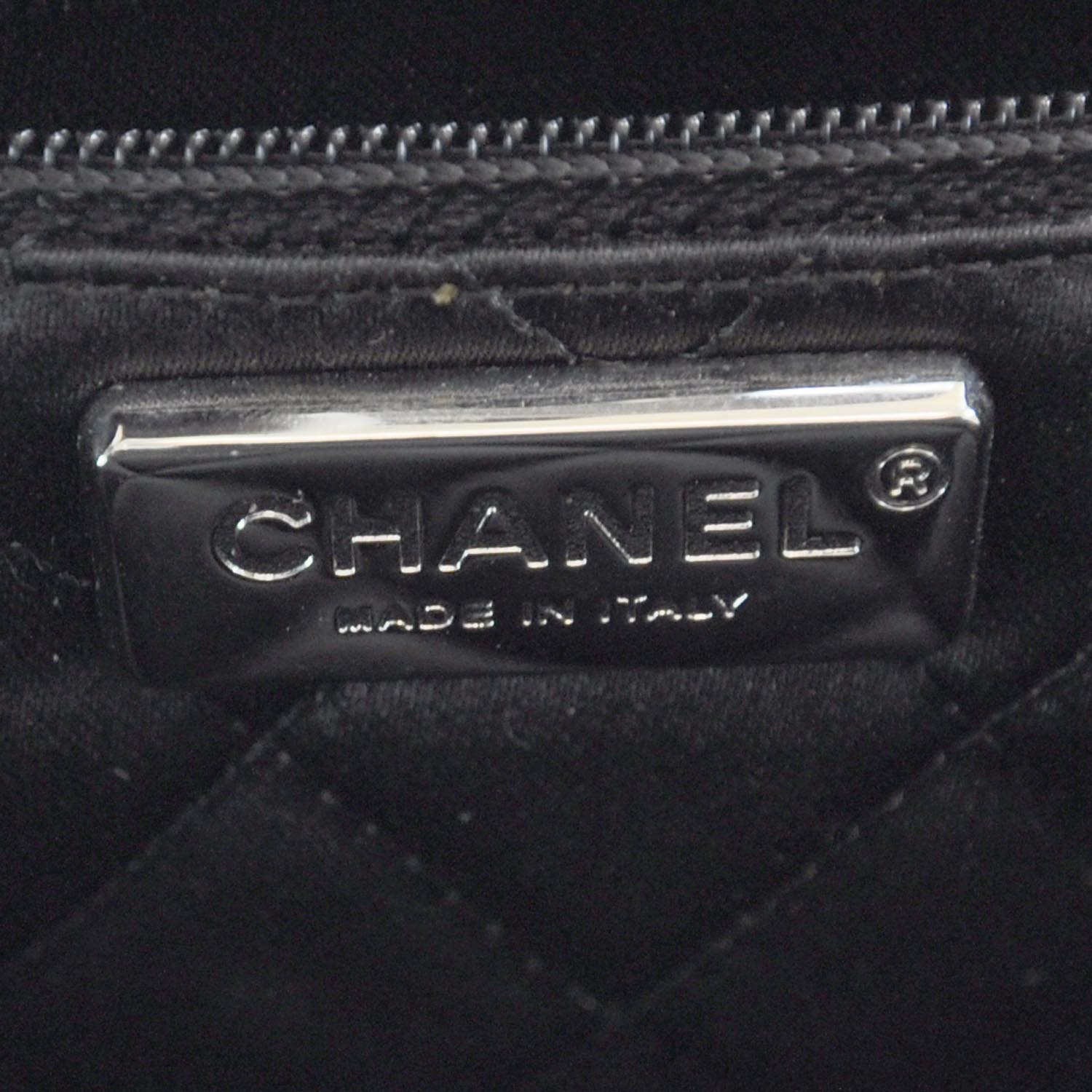 Chanel Patent Leather Kiss Lock Clutch Black Silver 9 of 12