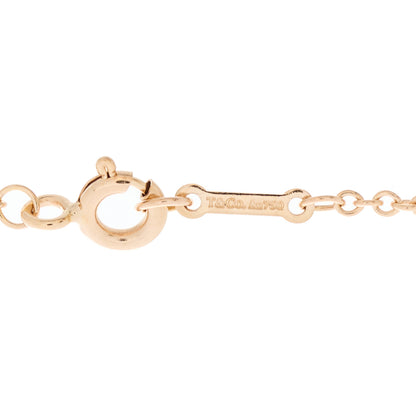 Tiffany 18K Rose Gold Diamond Double Loving Heart Bracelet 3 of 4