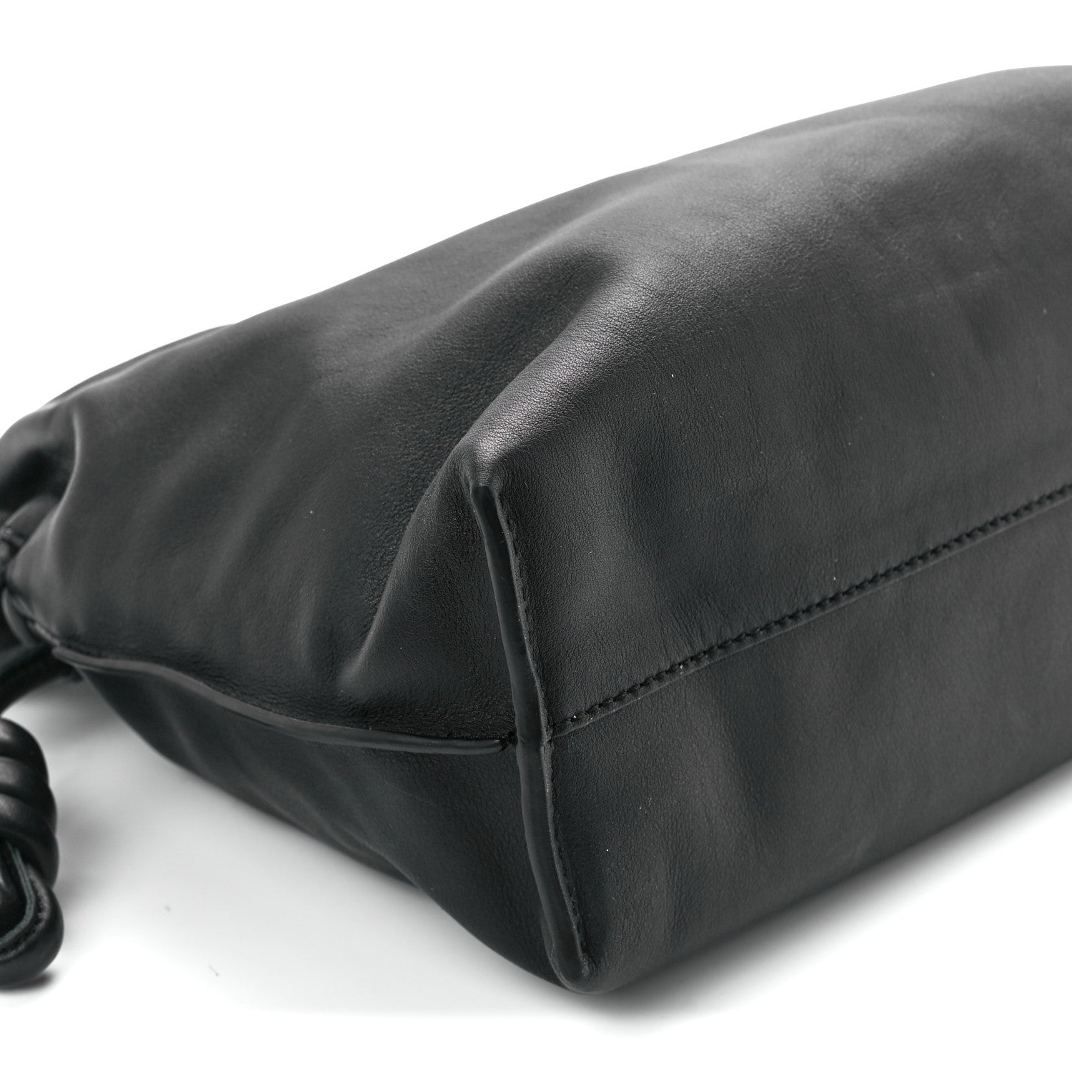 Loewe Calfskin Small Flamenco Knot Bag Black 9 of 10
