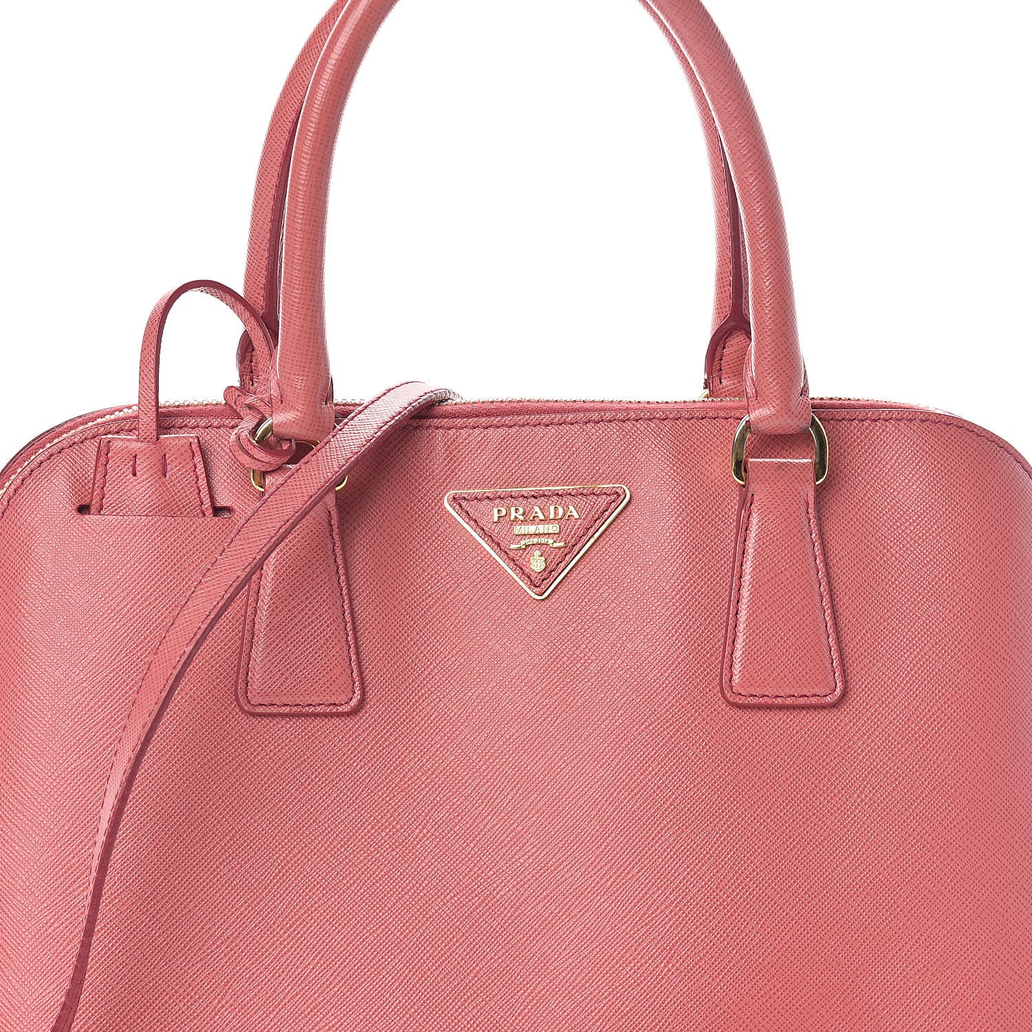 Prada Saffiano Lux Medium Promenade Tote Peonia 7 of 9