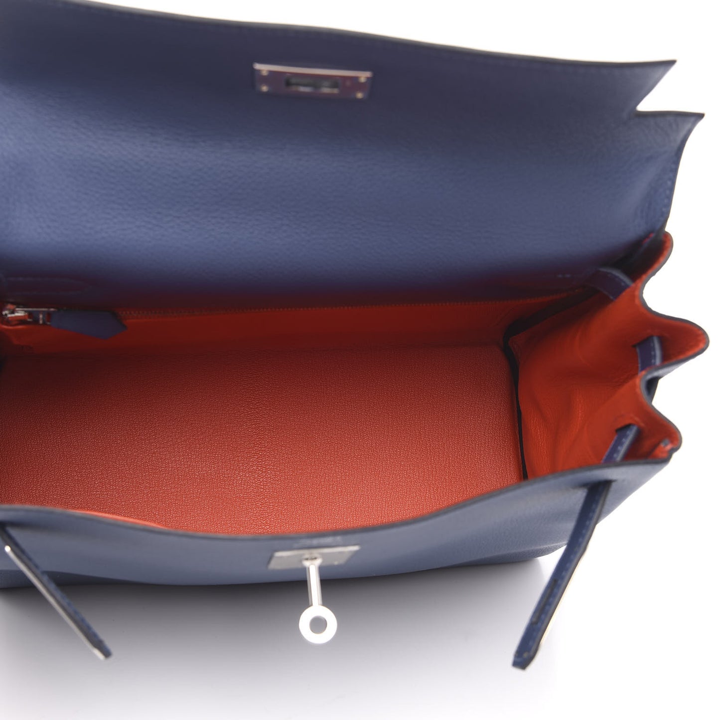 Evercolor Verso Kelly Retourne 28 Bleu Brighton Orange Poppy