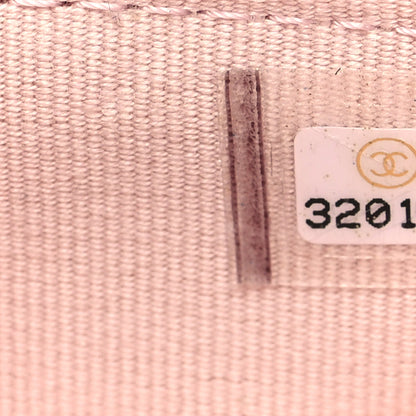 Chanel Caviar Quilted Crystal CC Flap Card Holder Pink 8 of 10