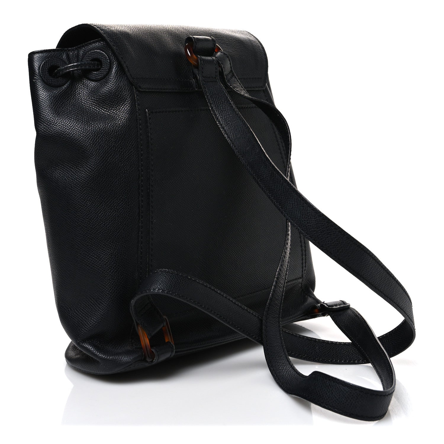 Chanel Caviar Tortoise CC Backpack Black 2 of 9