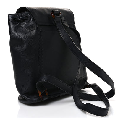 Chanel Caviar Tortoise CC Backpack Black 2 of 9