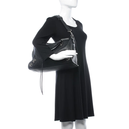 Balenciaga Chevre Silver Metallic Edge Hardware City Black 2 of 8