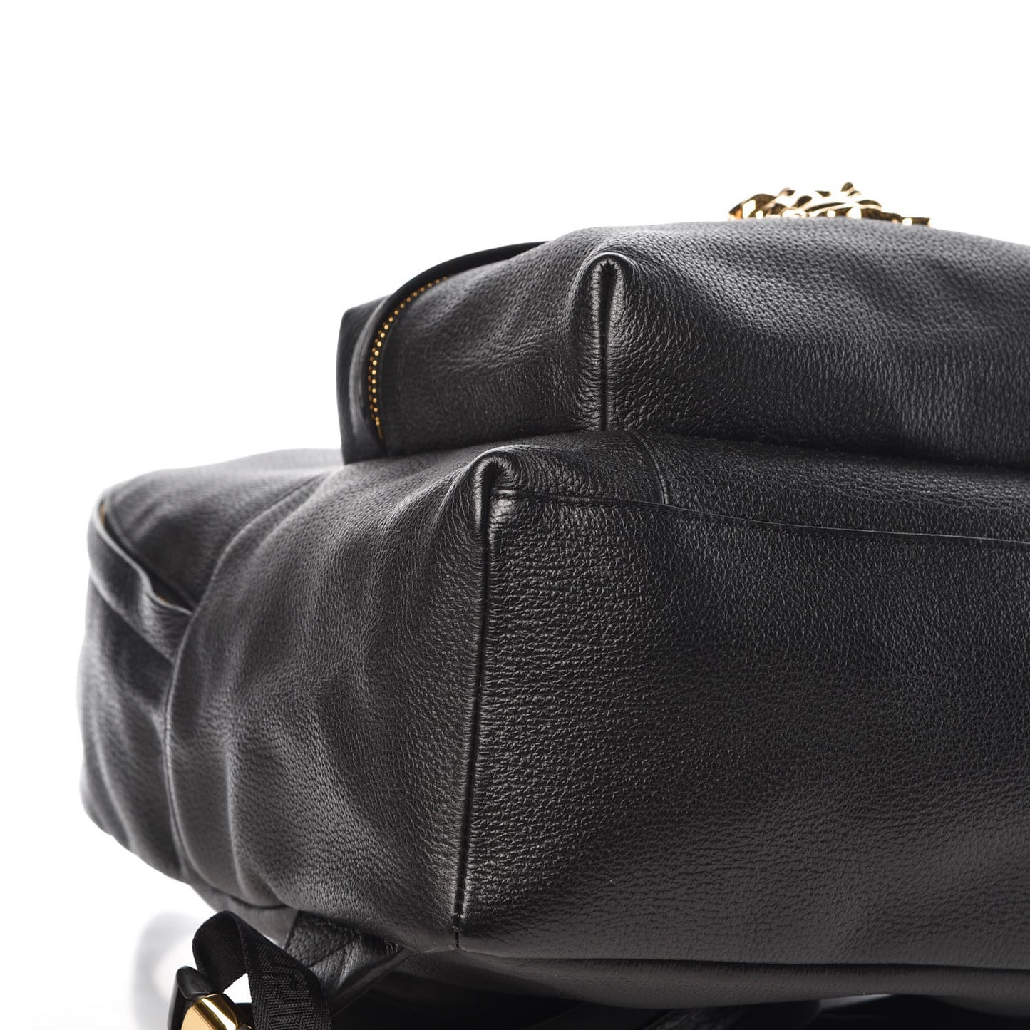 Calfskin Palazzo Medusa Backpack Black
