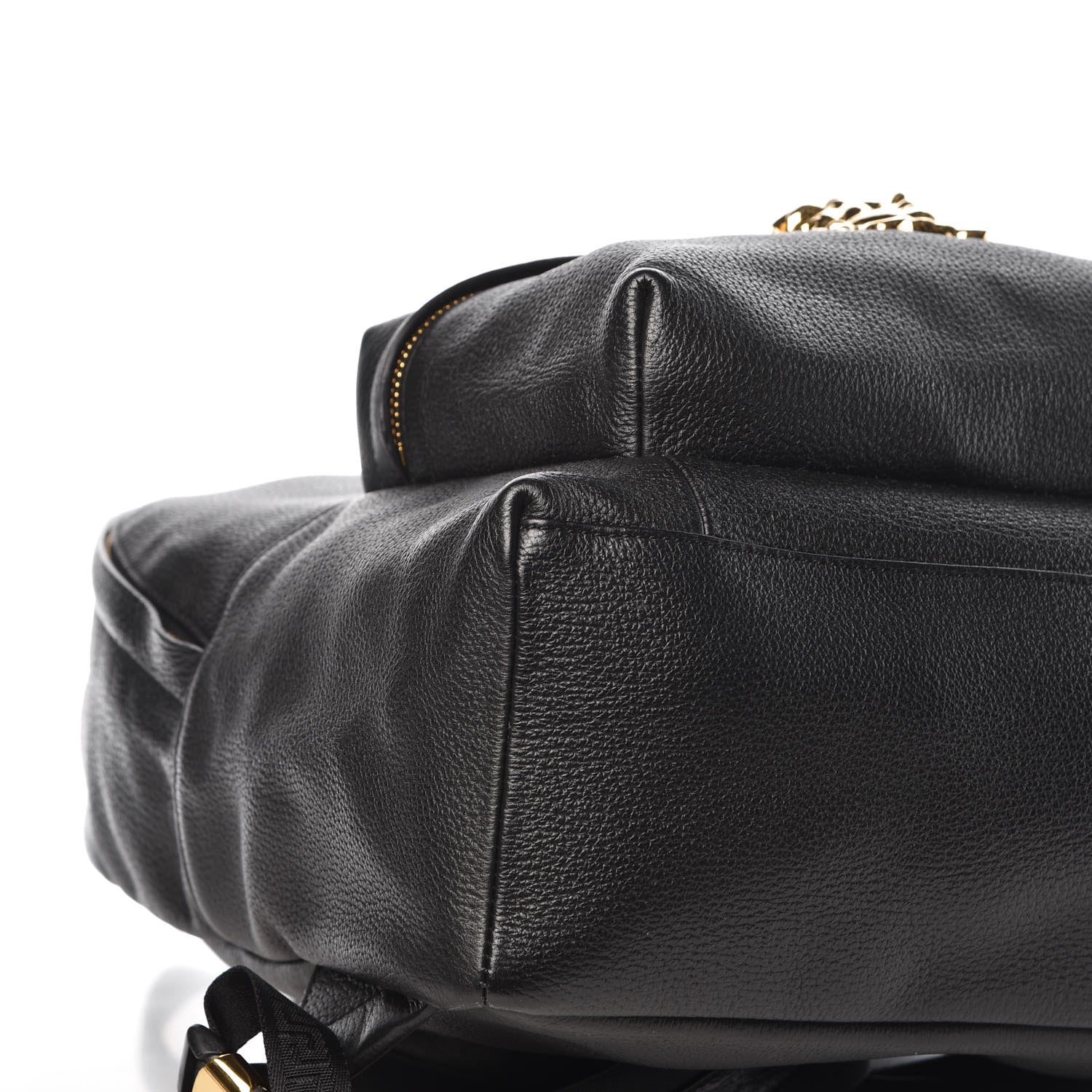 Versace Calfskin Palazzo Medusa Backpack Black 8 of 9