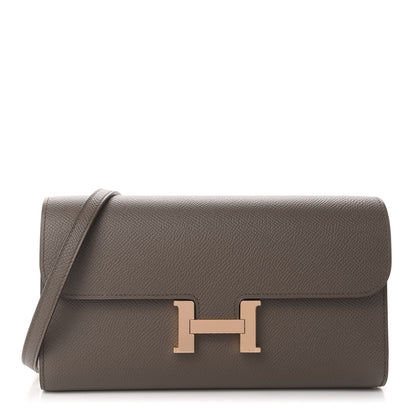 Hermes Epsom Constance Long To Go Wallet Etain 1 of 10
