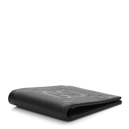 Gucci Piuma Calfskin Jumbo GG Embossed Wallet Black 4 of 6