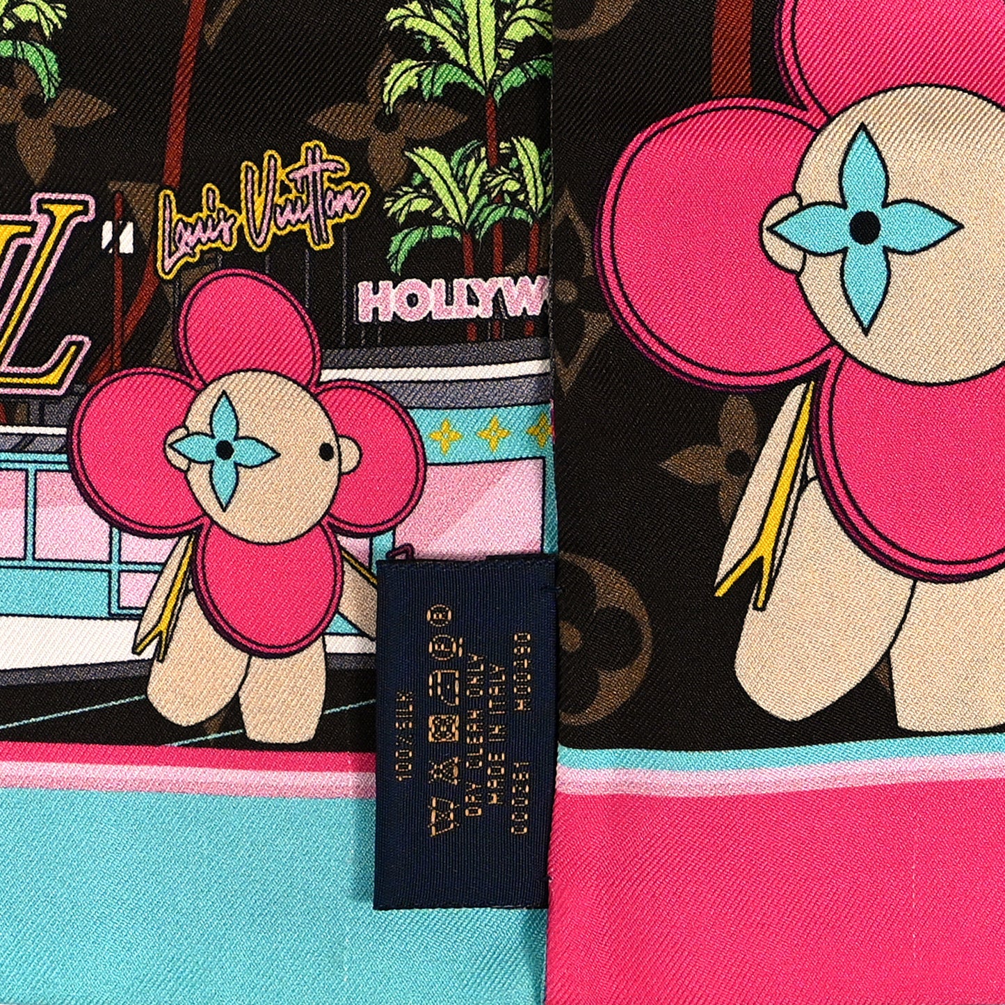 Silk Monogram 2021 Hollywood Christmas Animation Bandeau Marron