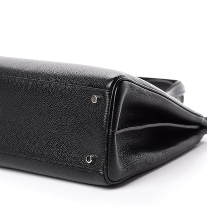 Gucci Grainy Calfskin Medium Zumi Top Handle Bag Black 7 of 11