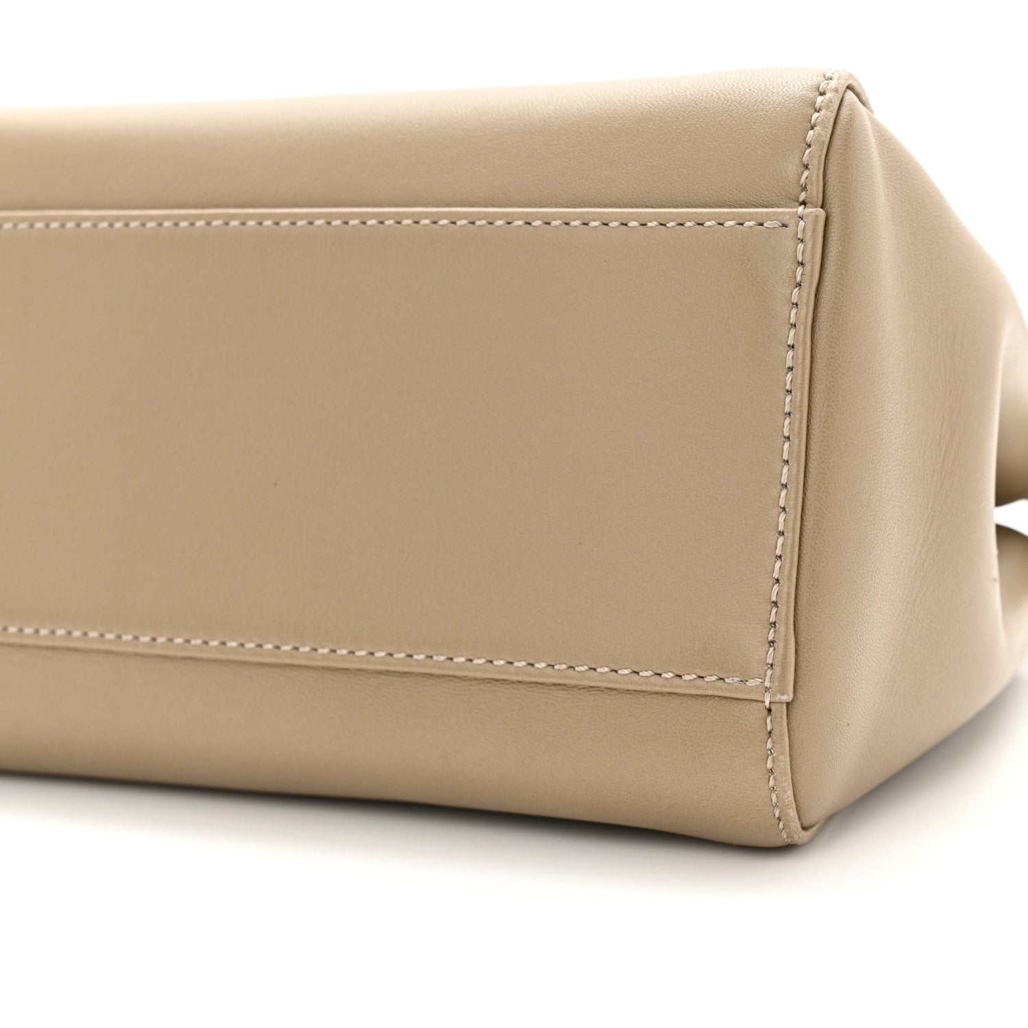 Fendi Nappa Mini Peekaboo Iconic Satchel Tortora 10 of 11
