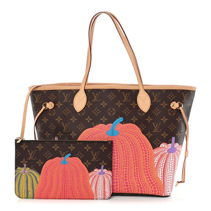Louis Vuitton LV X YK Monogram Kusama Pumpkin Neverfull MM 3 of 11