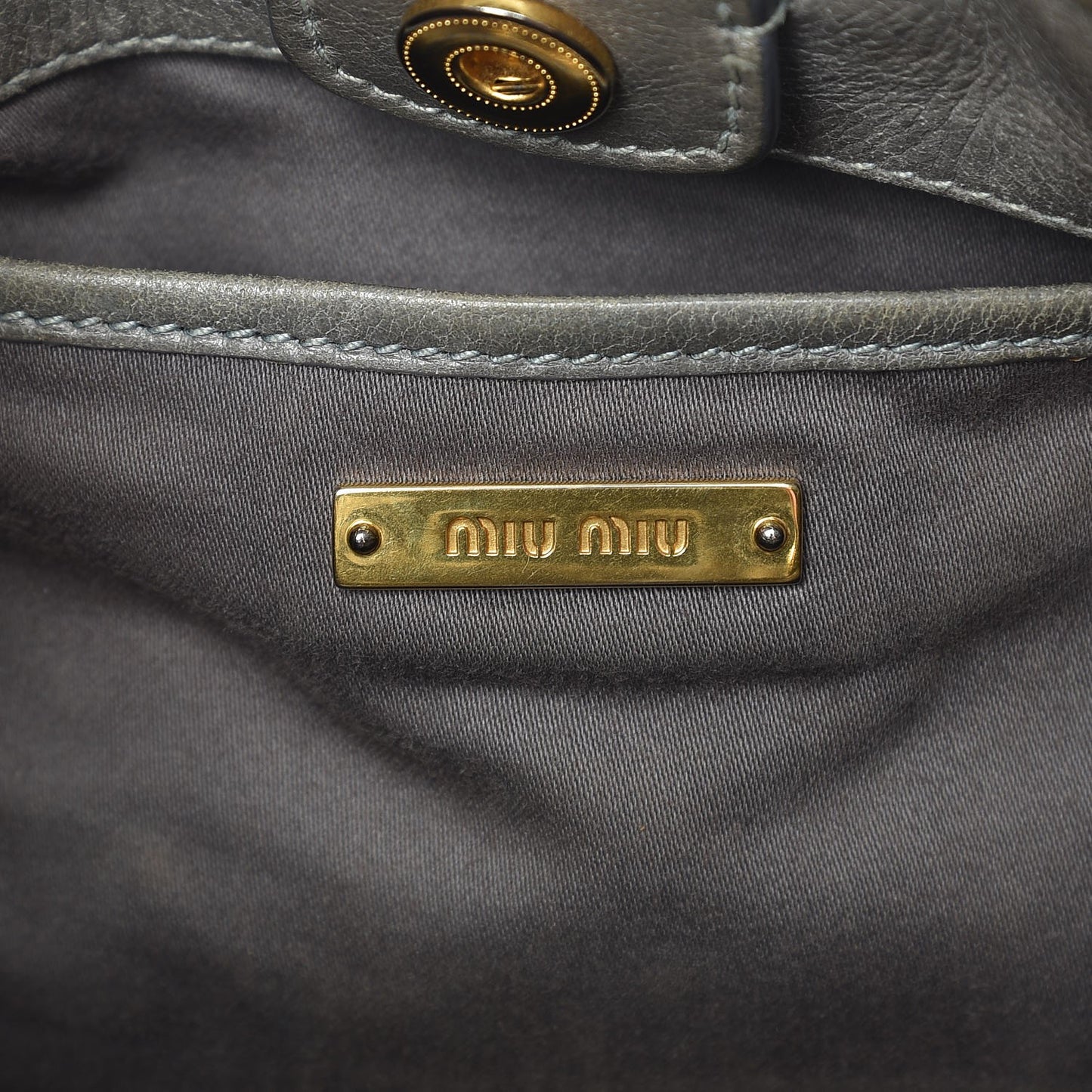 Vitello Lux Small Gathered Tote Agave