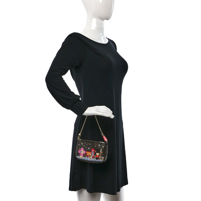 Louis Vuitton Monogram 2021 Christmas Animation London Mini Pochette Accessories Red 2 of 8
