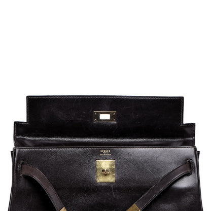 Hermes Box Kelly Retourne 32 Chocolate 8 of 53