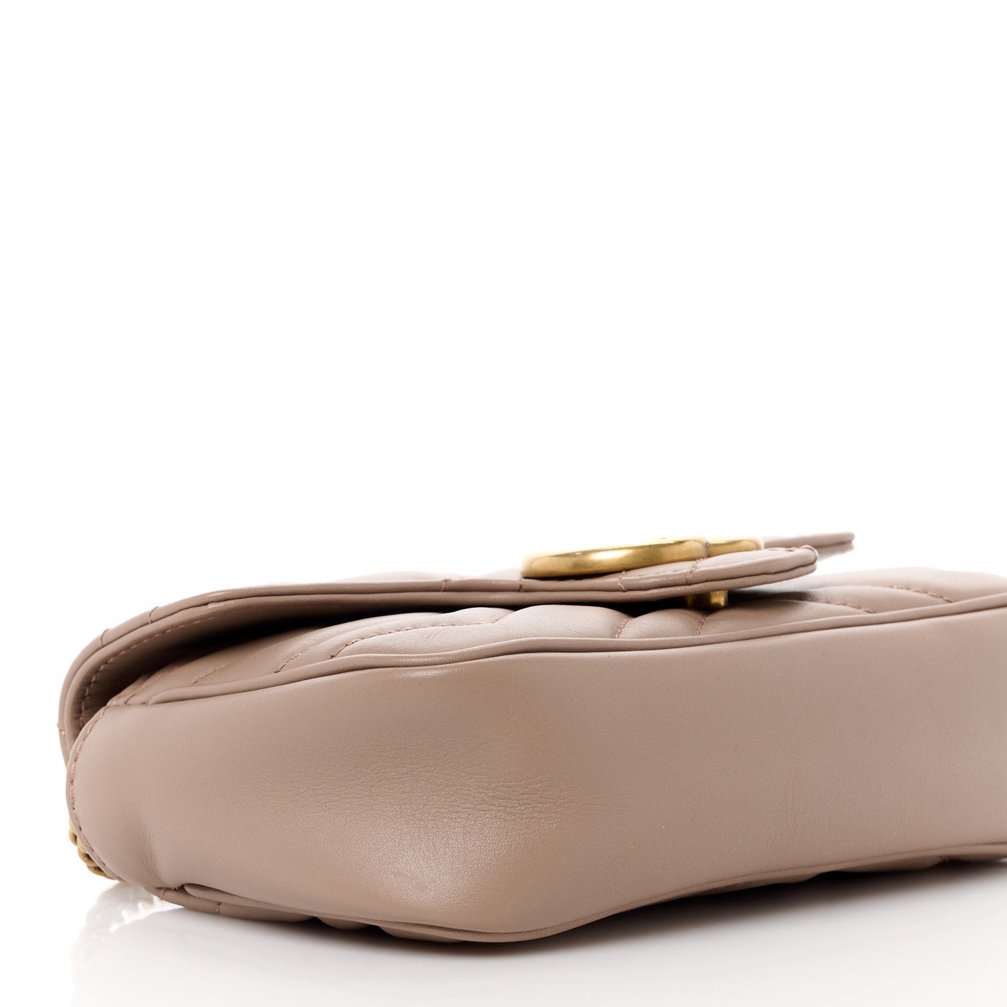 Calfskin Matelasse Heart GG Marmont 2.0 Coin Purse On A Chain Porcelain Rose