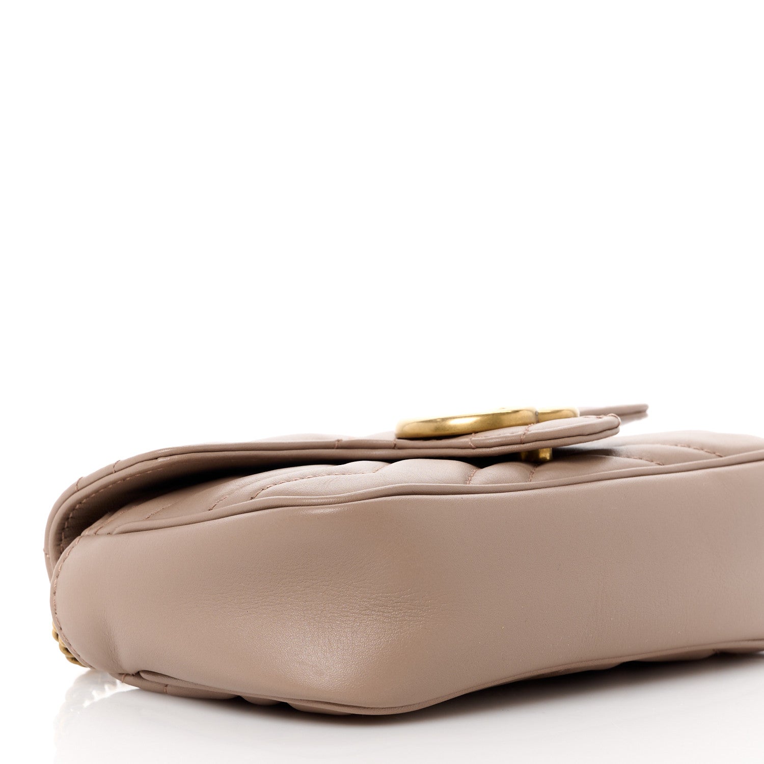 Gucci Calfskin Matelasse Heart GG Marmont 2.0 Coin Purse On A Chain Porcelain Rose 9 of 10