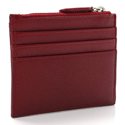 Chanel Caviar CC Zip Card Holder Red 3 of 7