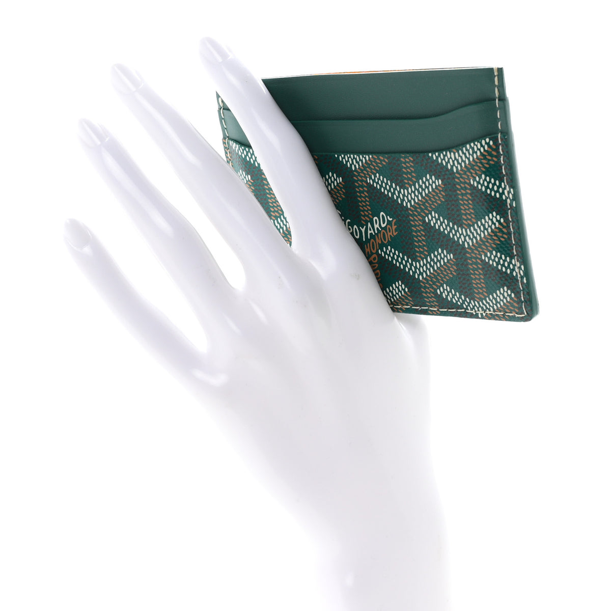 Goyardine Saint Sulpice Card Holder Green