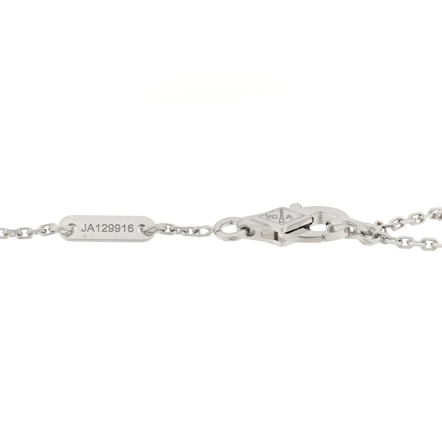 Van Cleef & Arpels 18K White Gold Turquoise Sweet Alhambra Butterfly Bracelet 3 of 3