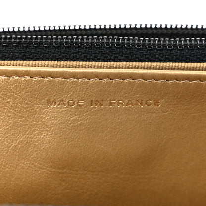 Chanel Lambskin Quilted CC Pearl Crush Wallet on Chain WOC Black 7 of 11