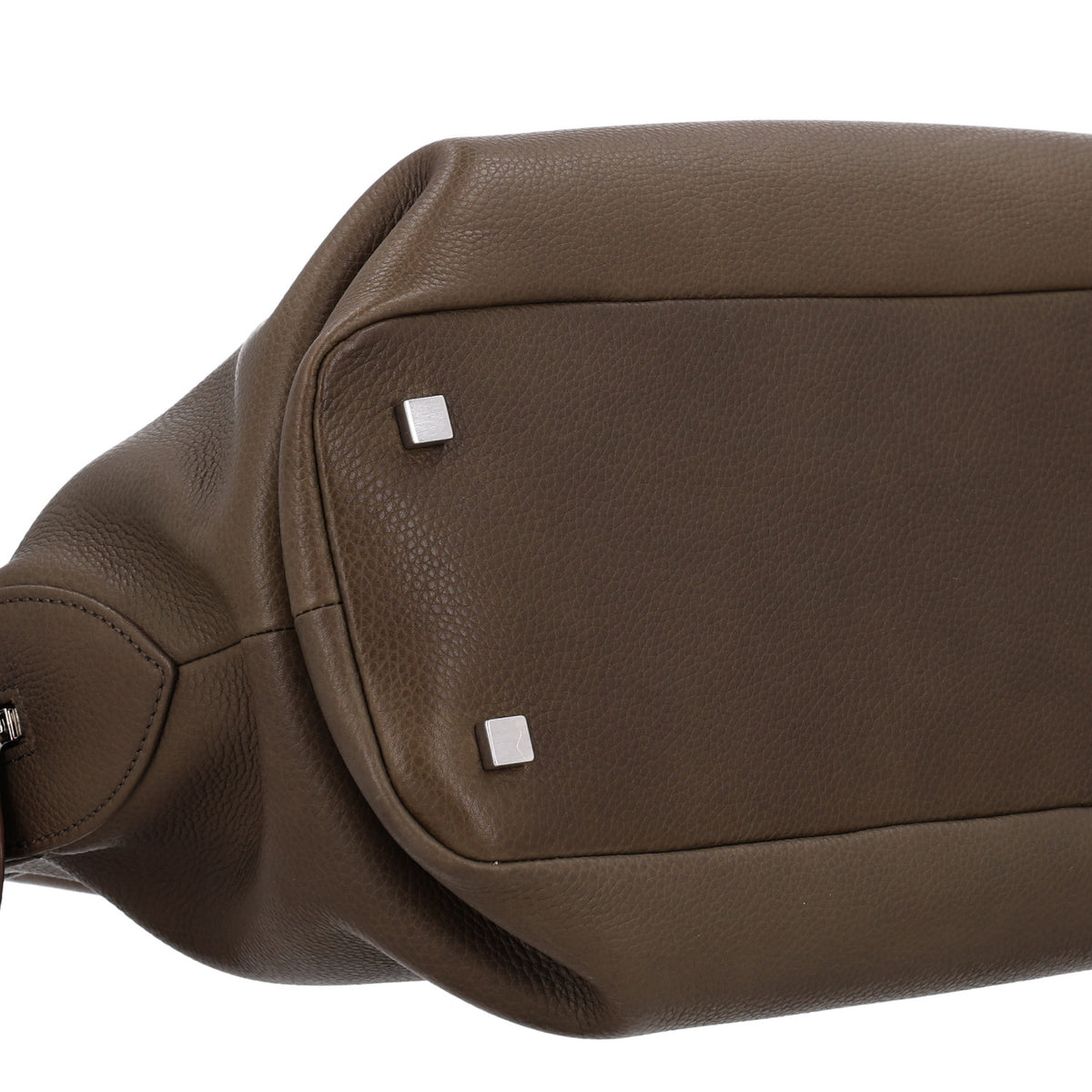 The Row Matte Grained Calfskin Agnes Bag Truffle 8 of 9
