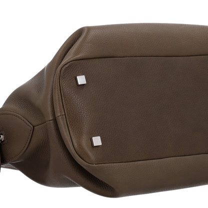 The Row Matte Grained Calfskin Agnes Bag Truffle 8 of 9