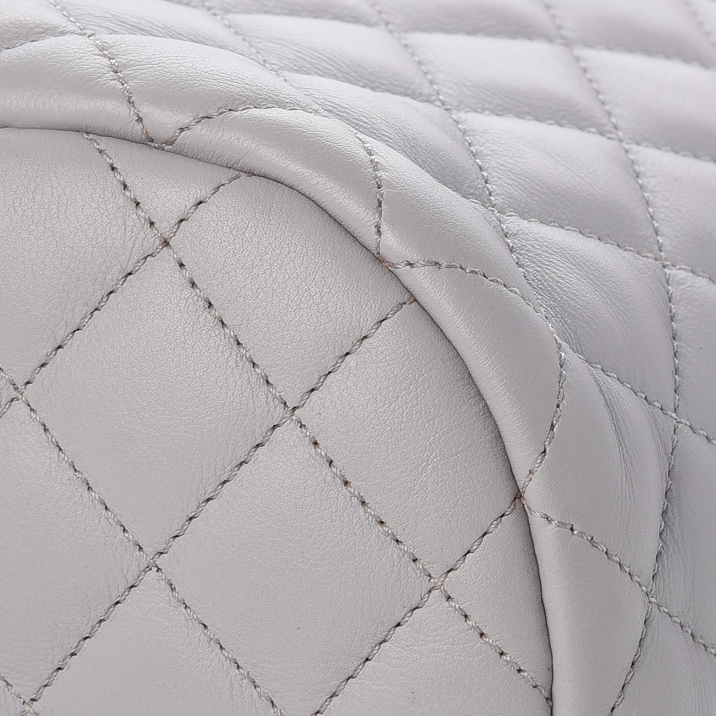 Calfskin Quilted Large Urban Spirit Backpack Grey