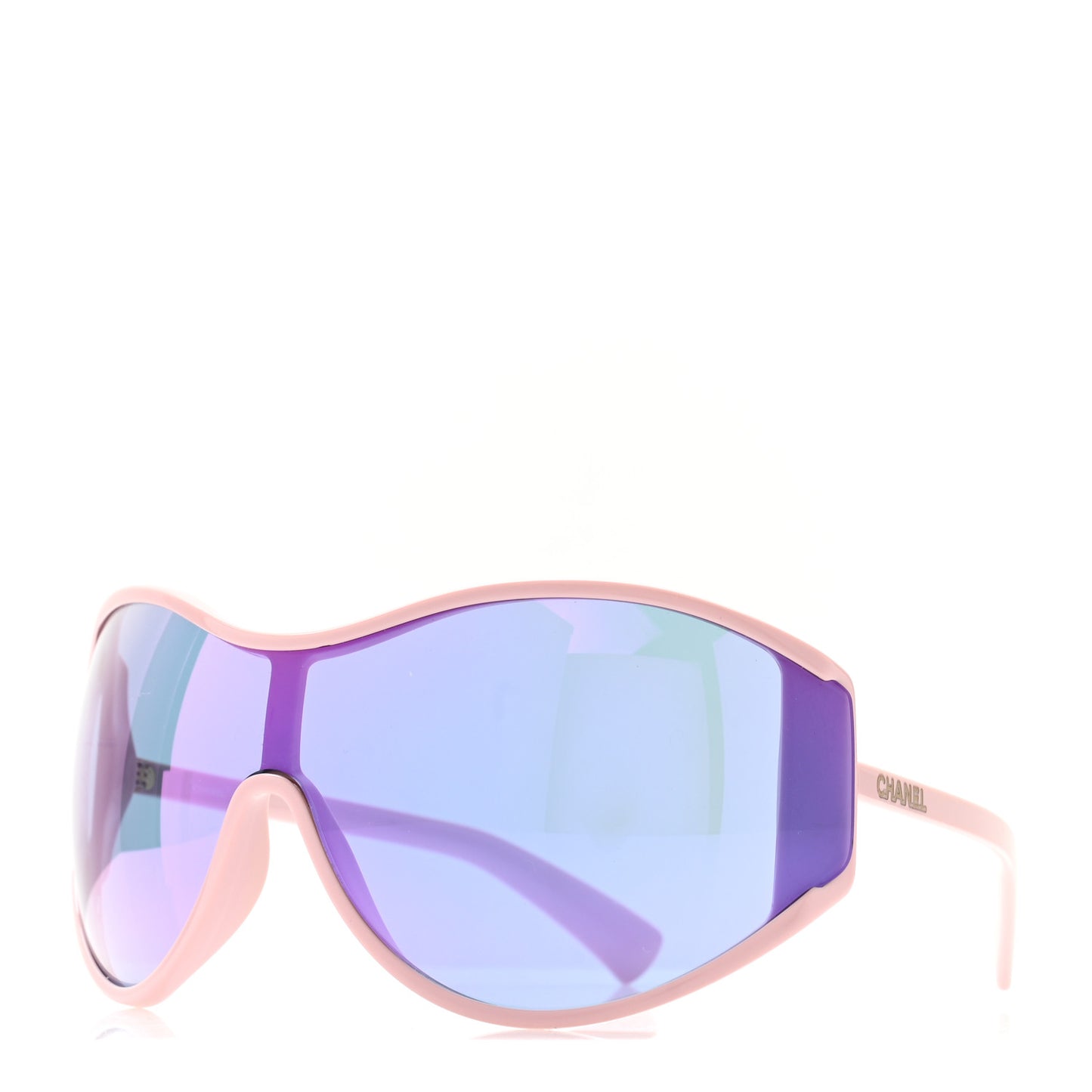 Acetate Mirror Shield Sunglasses 71475 Pink