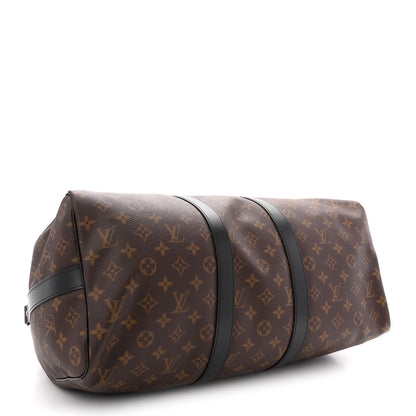 Louis Vuitton Monogram Macassar Keepall Bandouliere 45 3 of 9