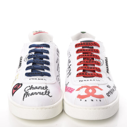 Chanel x Pharrell Williams Calfskin Womens Sneakers 39 White 2 of 14