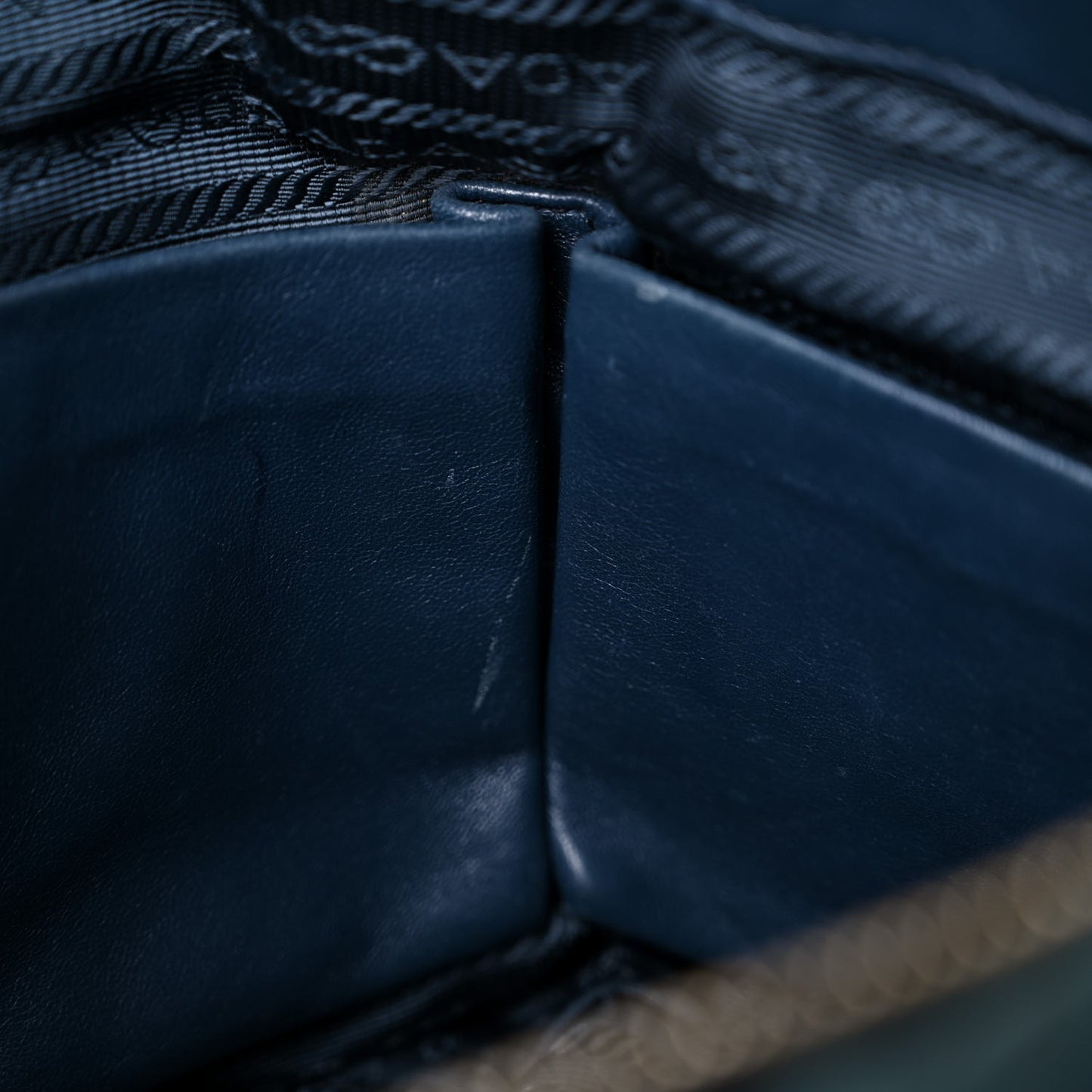 Tessuto Nylon Nappa Gaufre Shopping Satchel Baltico