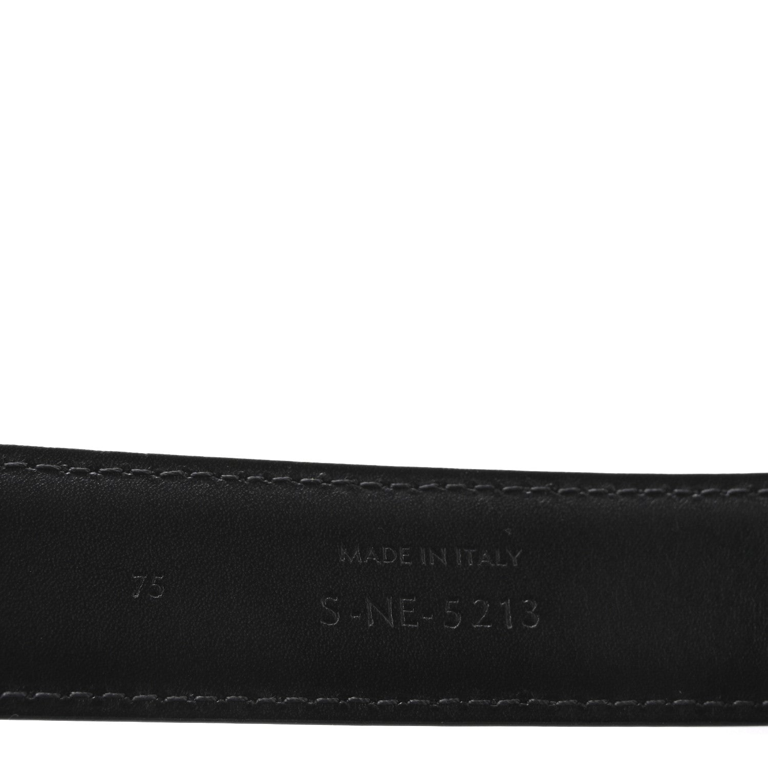 Celine Taurillon Calfskin Medium Triomphe Belt 75 30 Black 6 of 7