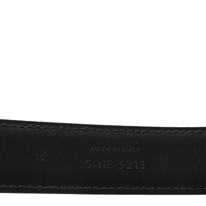 Celine Taurillon Calfskin Medium Triomphe Belt 75 30 Black 6 of 7