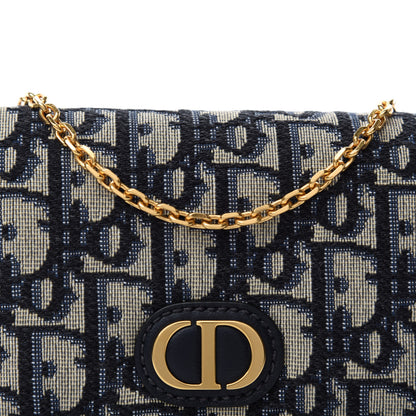 Christian Dior Oblique Nano 30 Montaigne Pouch Blue 9 of 10