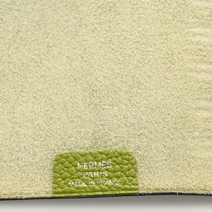 Hermes Togo Ulysse PM Notebook Cover Vert Anis 6 of 13