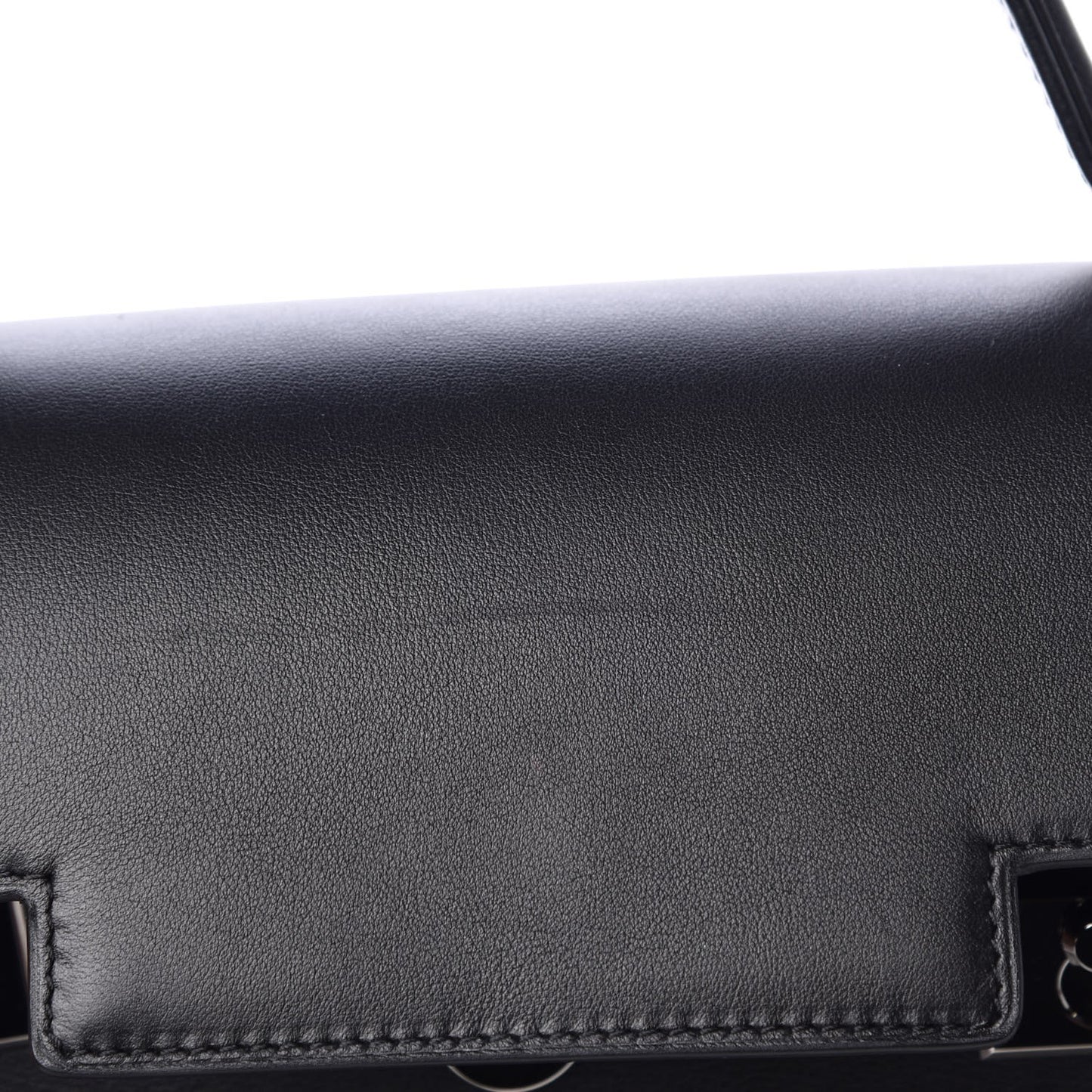 Calfskin MM Tempete Satchel Black