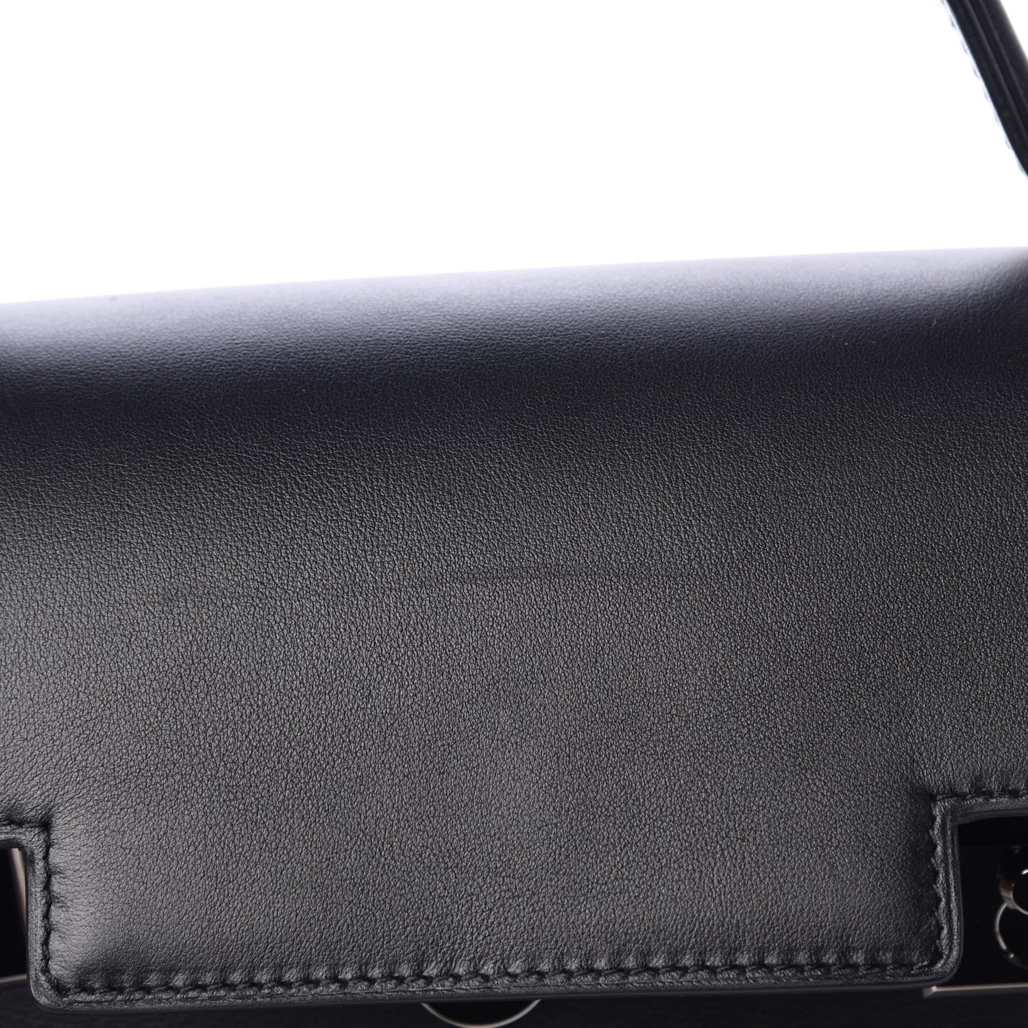 Delvaux Calfskin MM Tempete Satchel Black 6 of 8