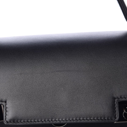 Delvaux Calfskin MM Tempete Satchel Black 6 of 8