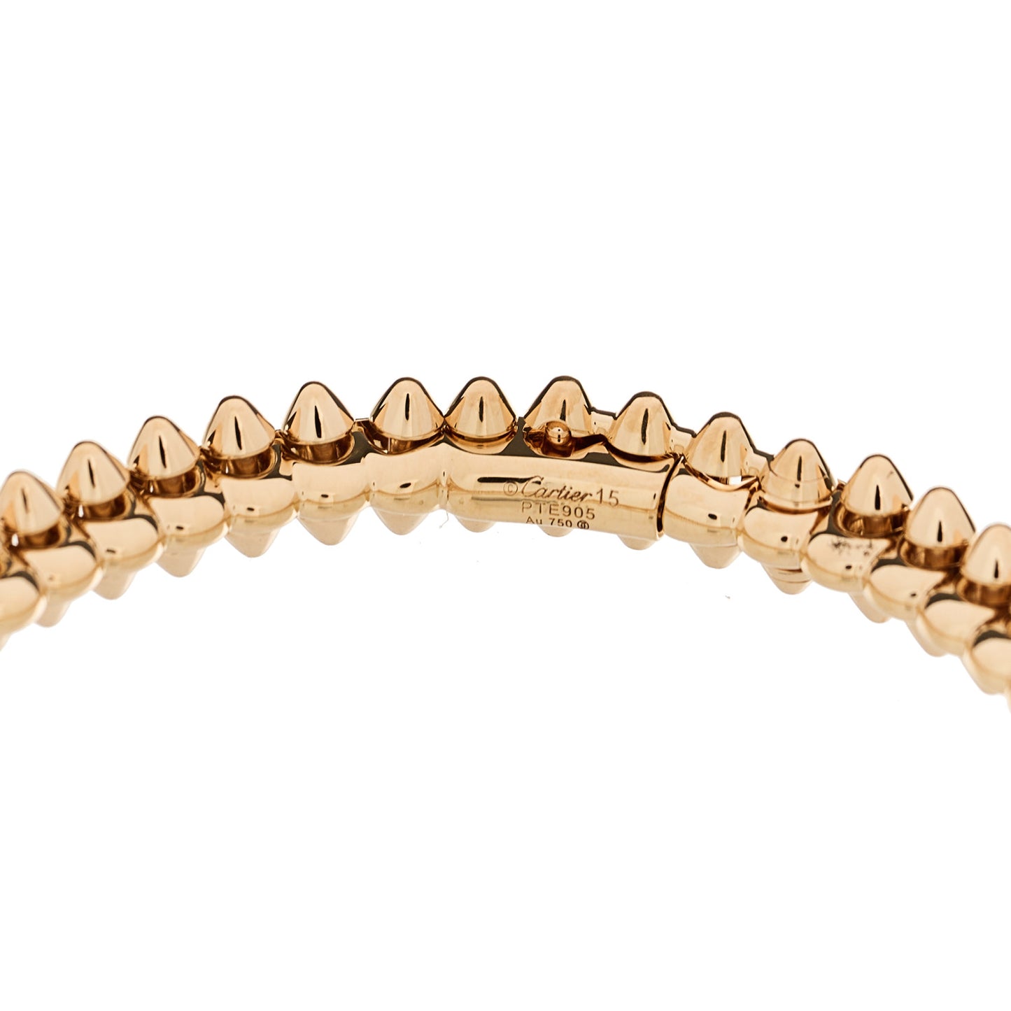 18K Pink Gold Small Clash De Cartier Bracelet 15