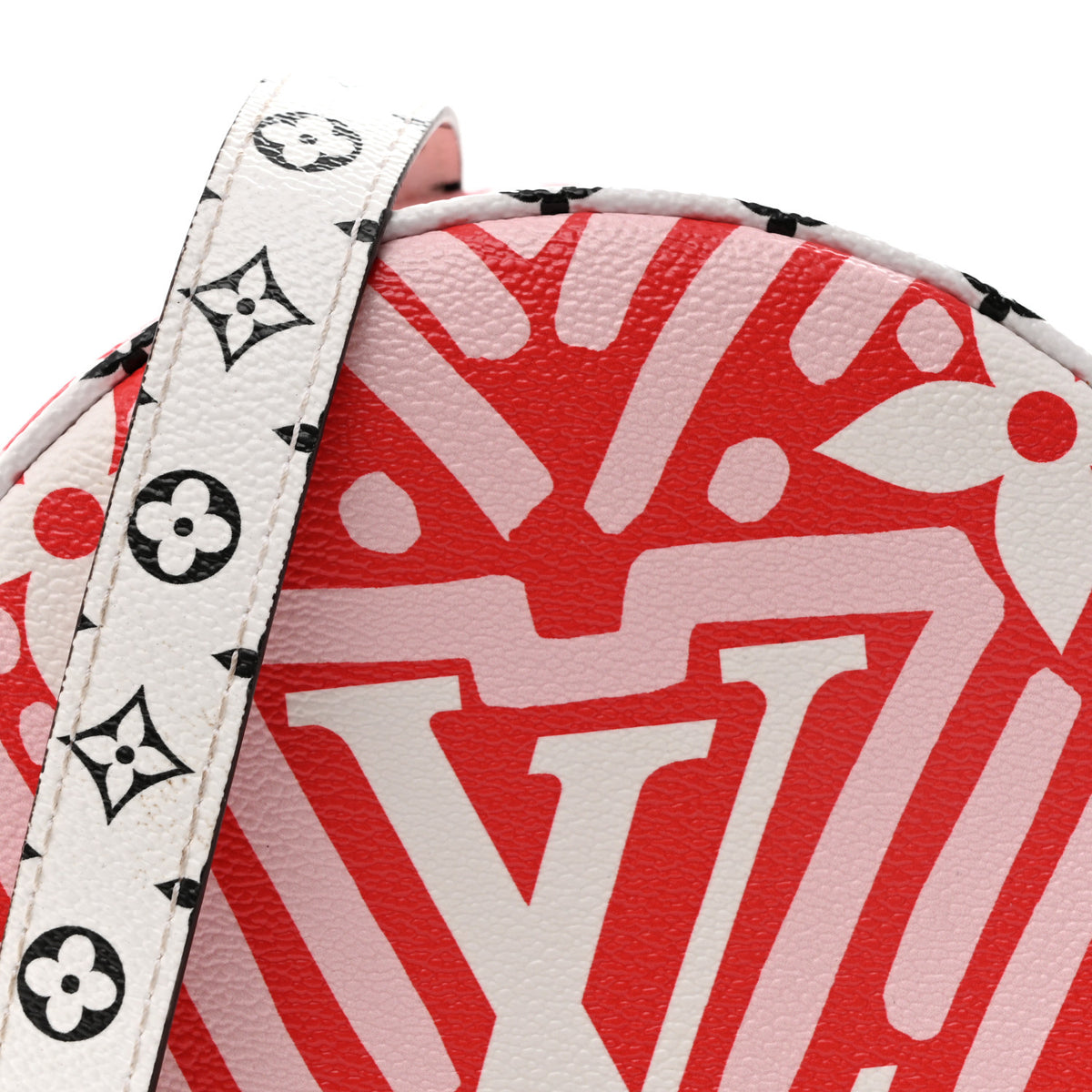 Louis Vuitton Monogram Giant Crafty Boite Chapeau Souple PM Rouge Rose Creme 8 of 12