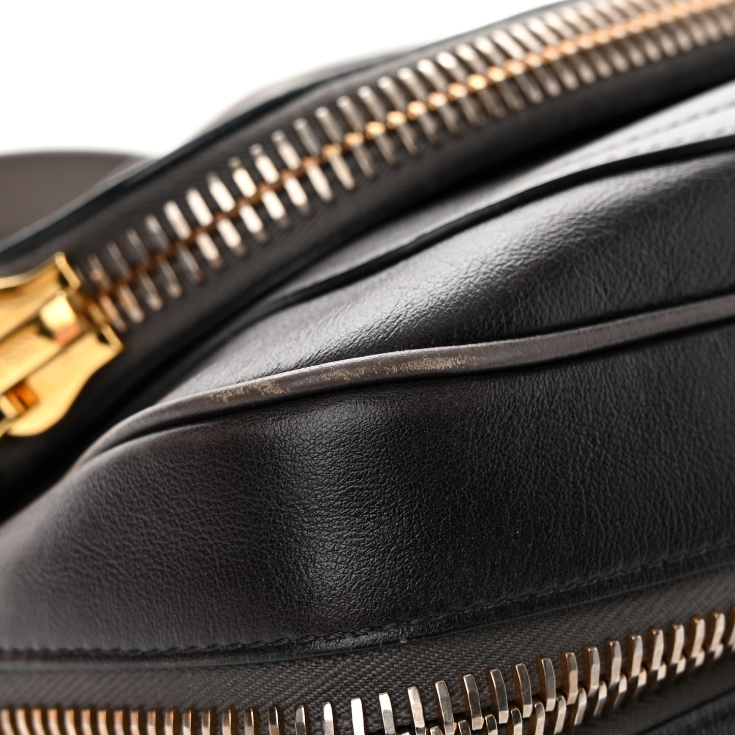 Grained Calfskin Medium Shaded Jennifer Crossbody Bag Brown