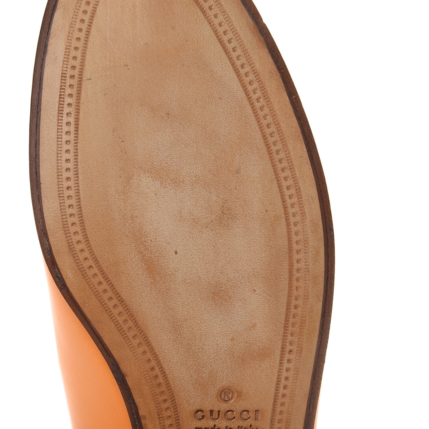 Gucci Lambskin Womens Brixton Horsebit Loafers 36.5 Crystal Copper 8 of 10