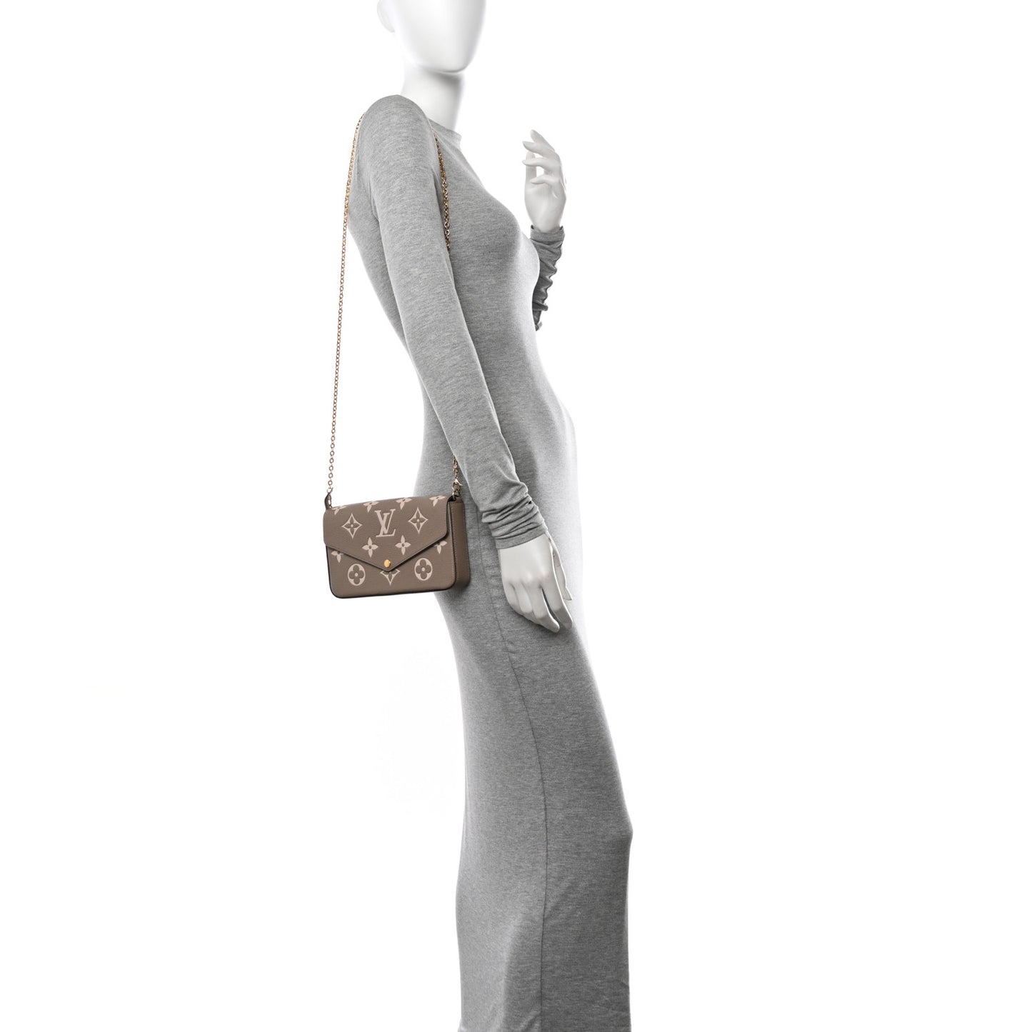 Empreinte Monogram Giant Felicie Pochette Tourterelle Creme