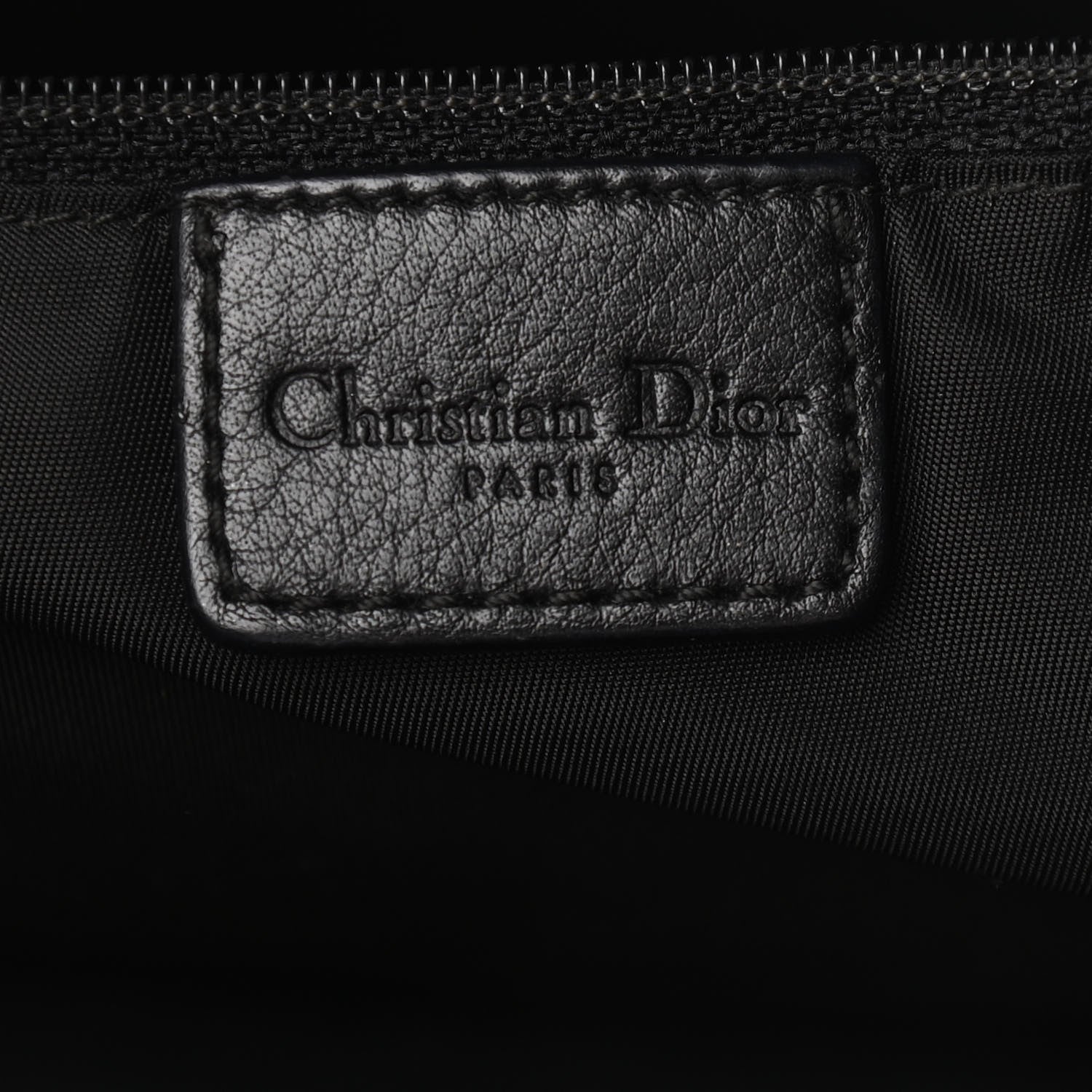 Christian Dior Monogram Pocket Satchel Black 6 of 10