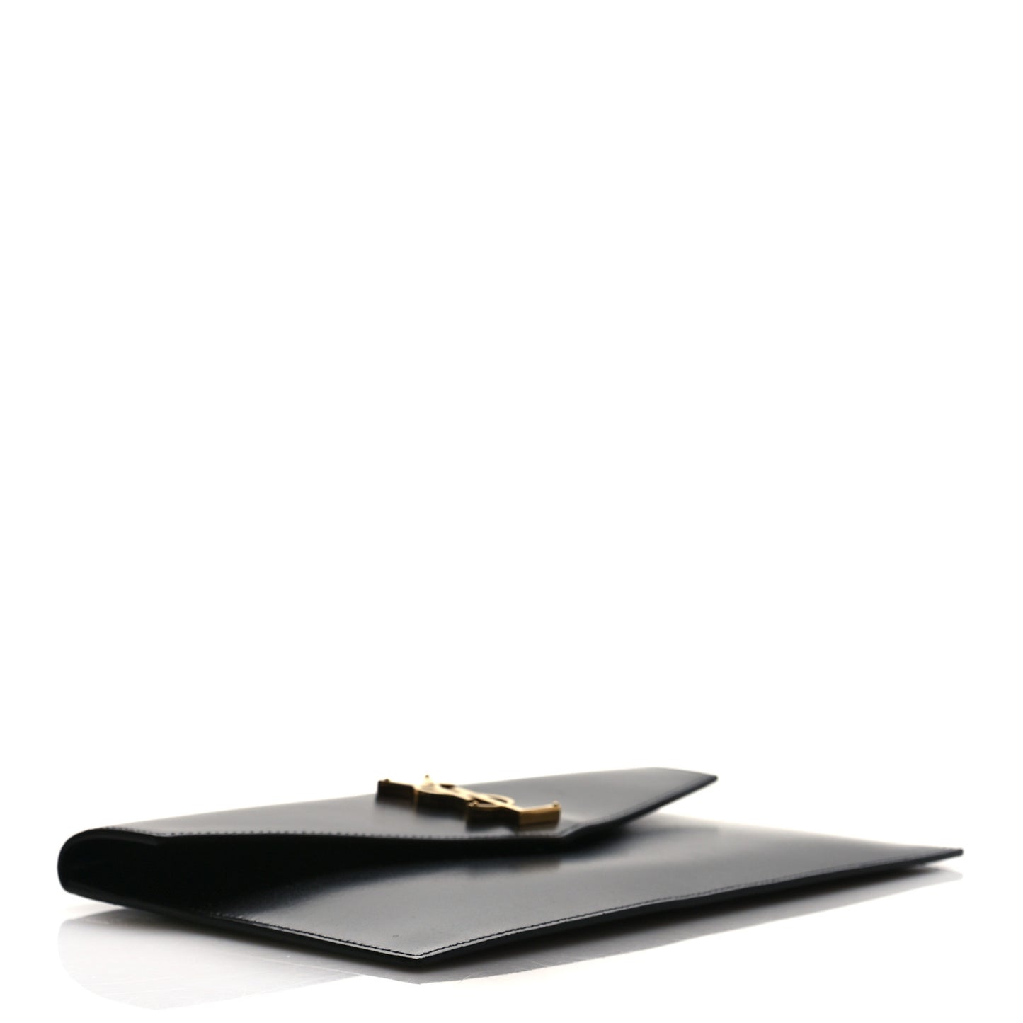 Smooth Shiny Calfskin Monogram Uptown Pouch Black