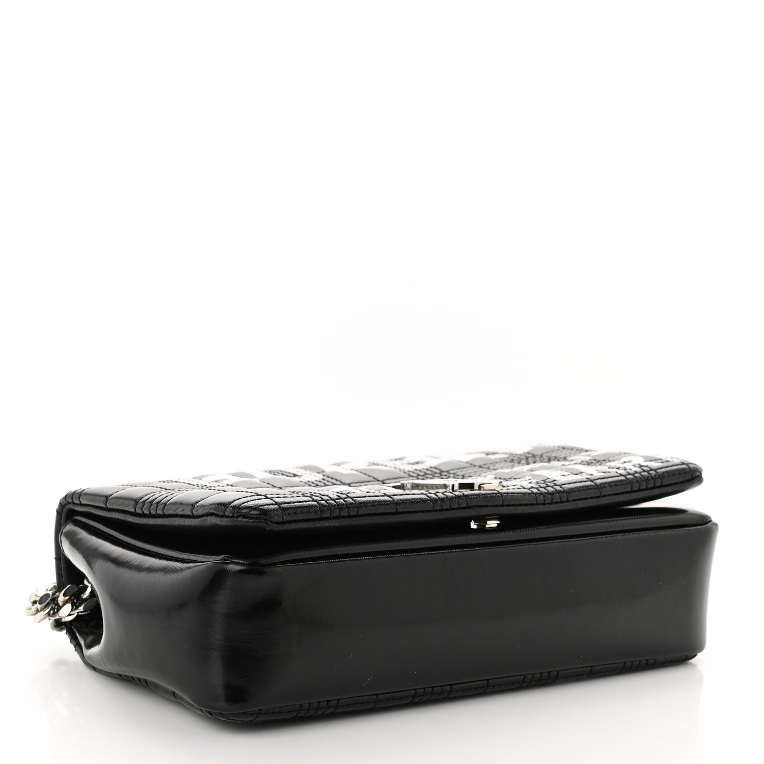Burberry Patent Quilted Horseferry Print Small Lola Bag Black 4 of 13