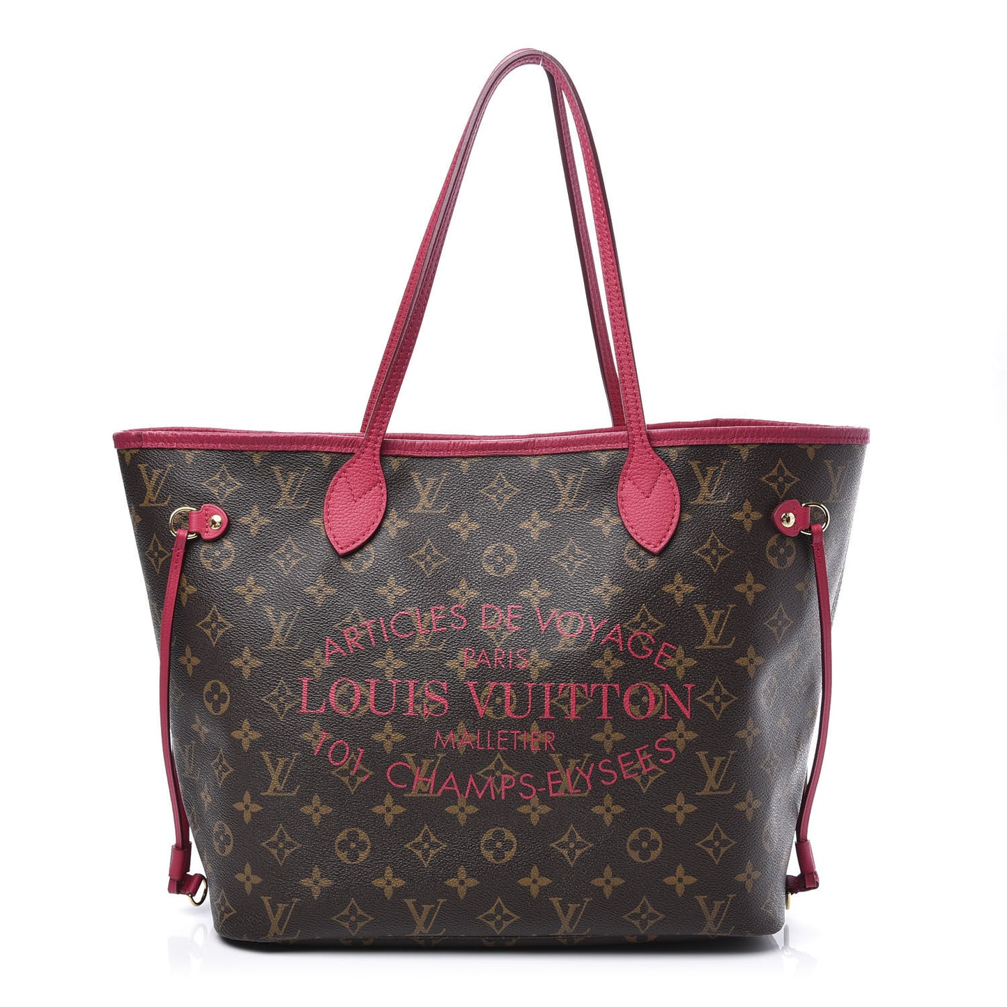 Monogram Articles de Voyage Ikat Neverfull MM Rose Indien